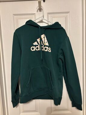 Adidas Green Logo Hoodie